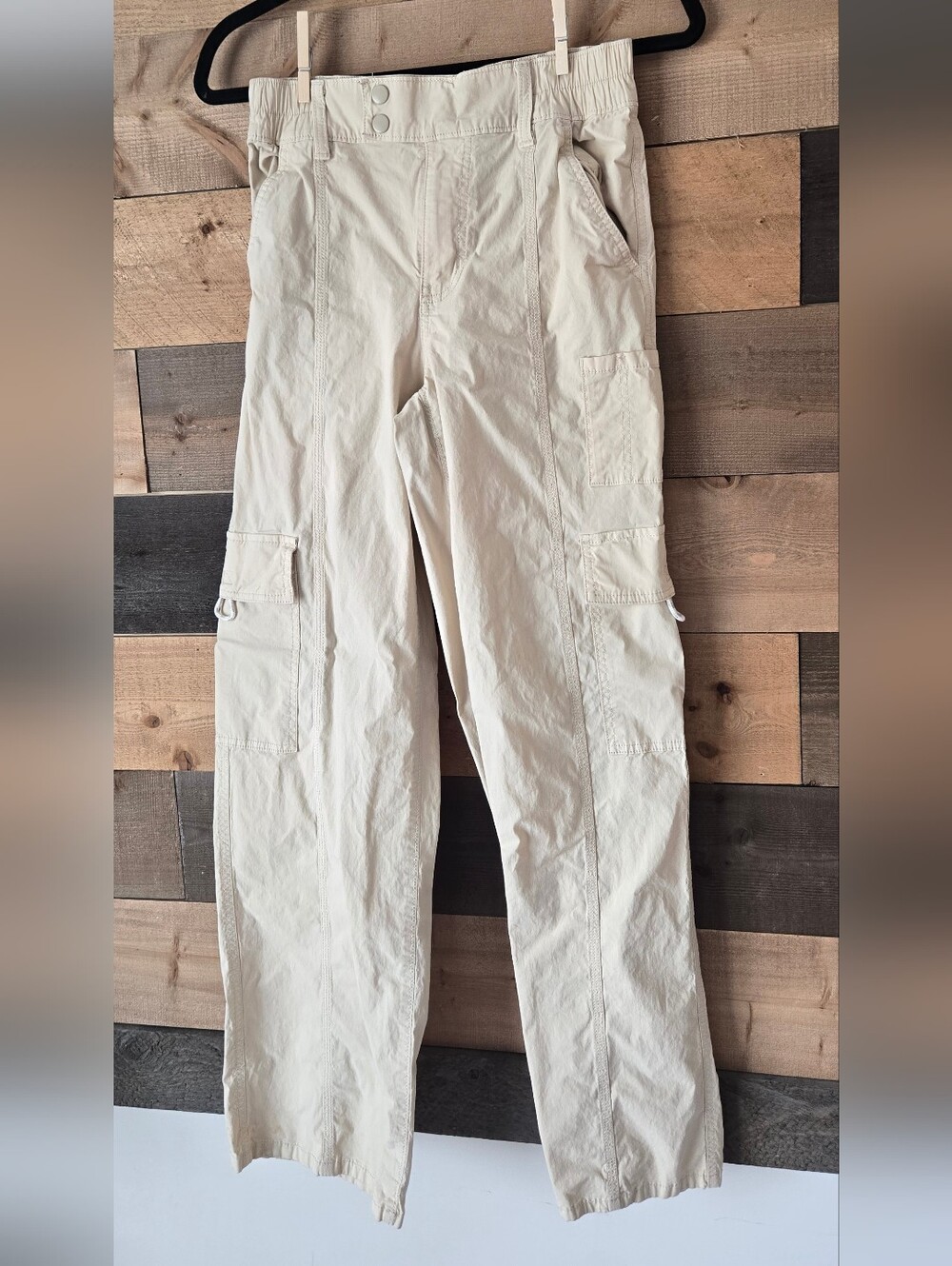 Women's Lightweight Cargo Pants — Cream